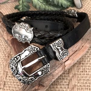 Western Style Black Belt Size Medium